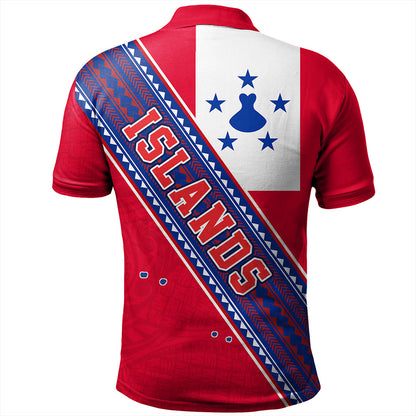 Austral Islands Polo Shirt Flag And Coat Of Arms