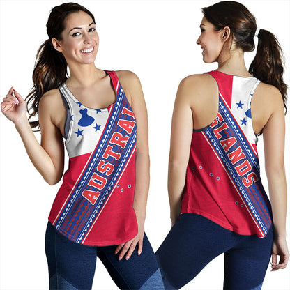 Austral Islands Women Tank Flag And Coat Of Arms