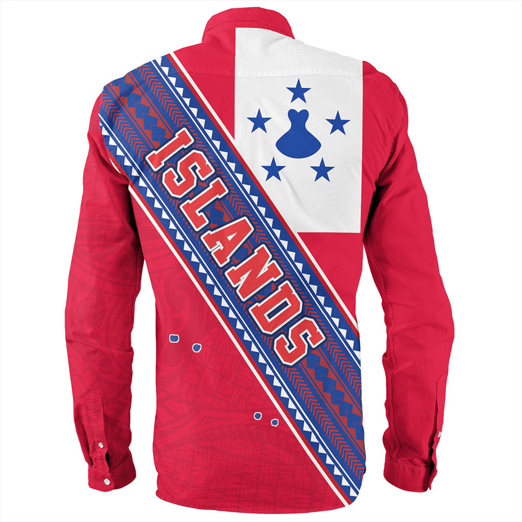 Austral Islands Long Sleeve Shirt Flag And Coat Of Arms