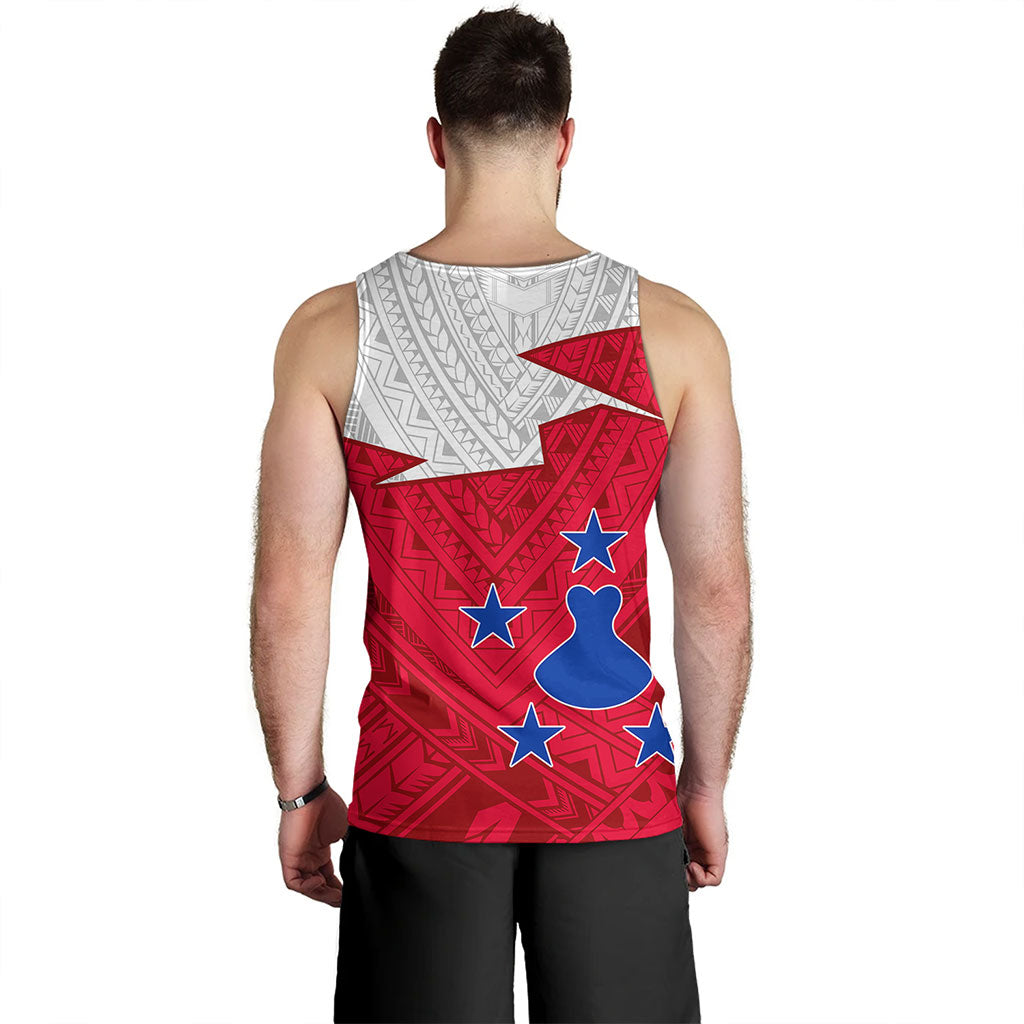 Austral Islands Tank Top Polynesian Tattoo Flag And Coat Of Arms