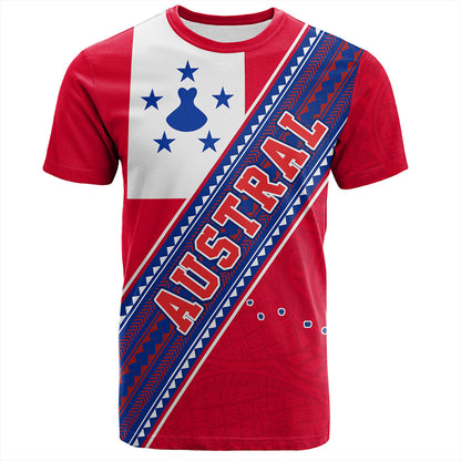 Austral Islands T-Shirt Flag And Coat Of Arms