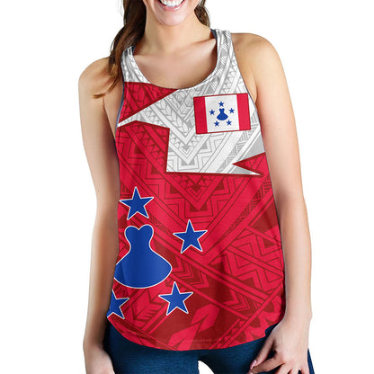 Austral Islands Women Tank Polynesian Tattoo Flag And Coat Of Arms