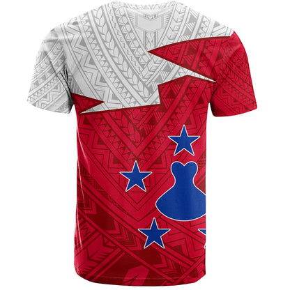 Austral Islands T-Shirt Polynesian Tattoo Flag And Coat Of Arms