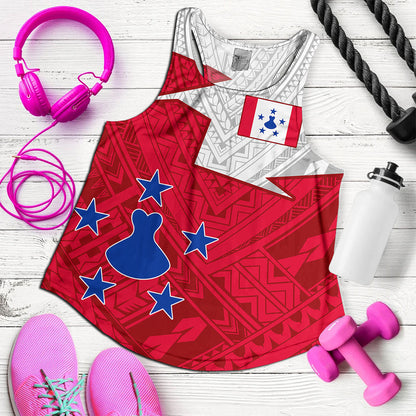 Austral Islands Women Tank Polynesian Tattoo Flag And Coat Of Arms