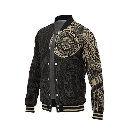 Polynesian Baseball Jacket - Polynesian Tattoo Style