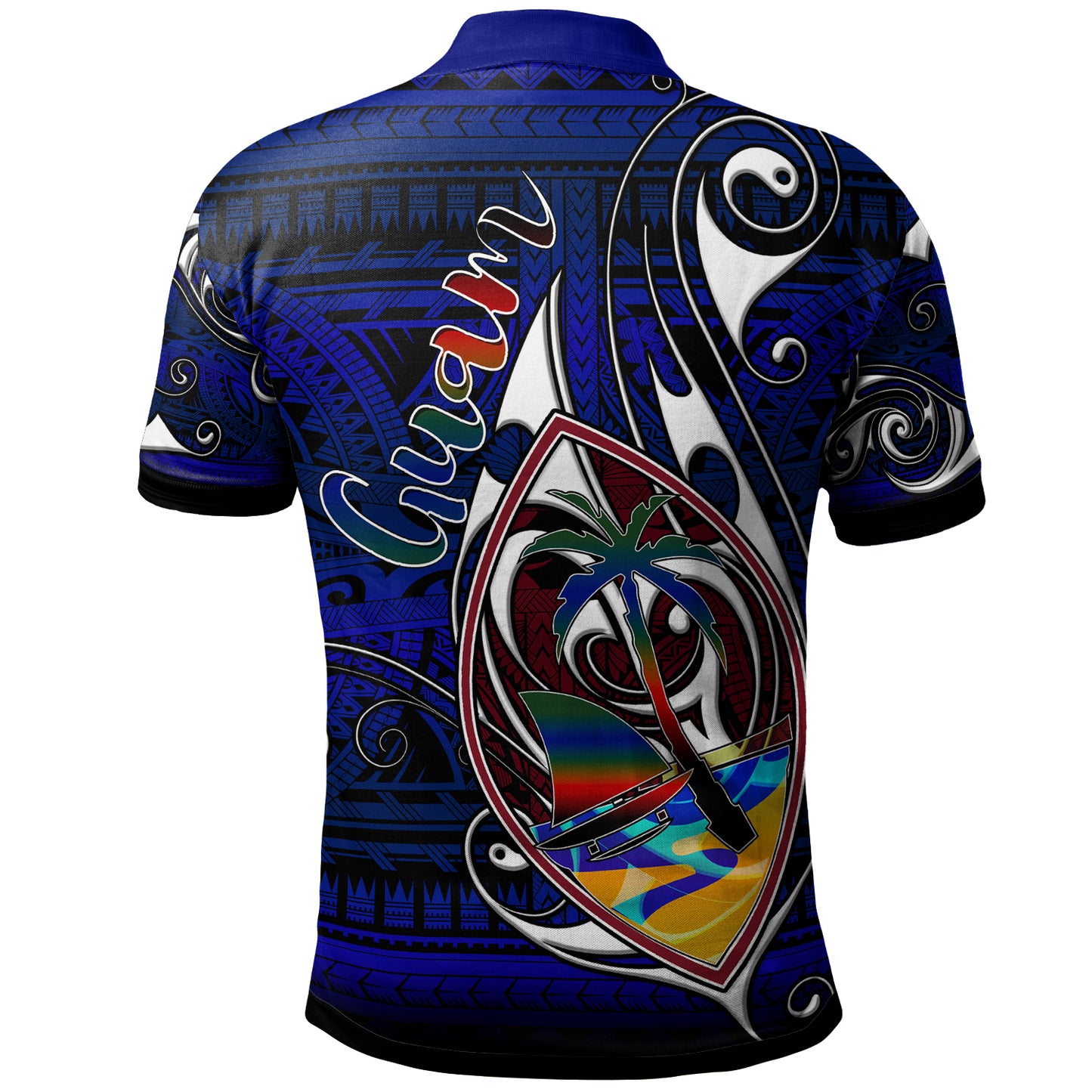 Guam Polo Shirt - Custom Guam Independence Day With Hook Polynesian Patterns