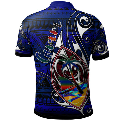 Guam Polo Shirt - Custom Guam Independence Day With Hook Polynesian Patterns
