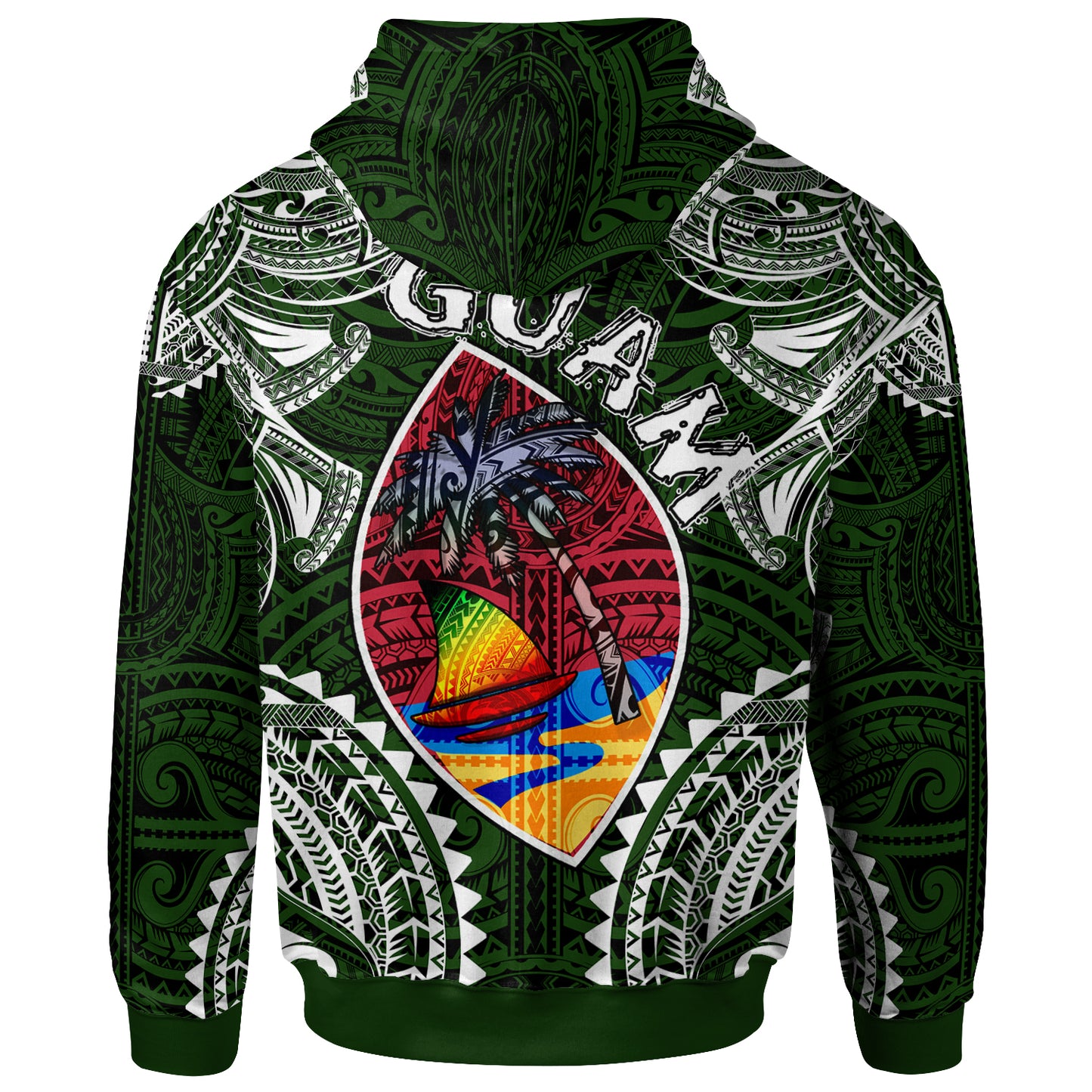 Guam Hoodie - Custom Guam Independence Day '' Wish You A Very Happy Independence Day '' With Polynesian Patterns