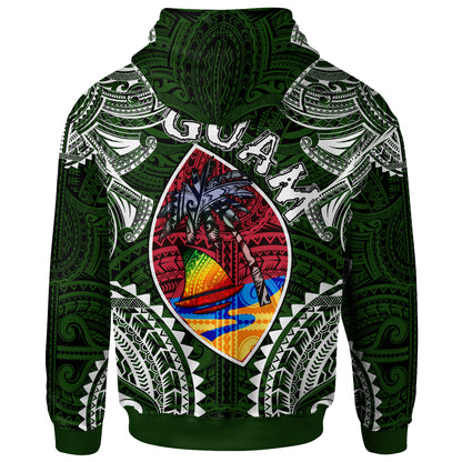 Guam Hoodie - Custom Guam Independence Day '' Wish You A Very Happy Independence Day '' With Polynesian Patterns