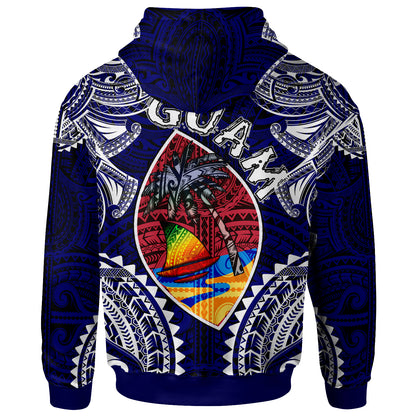 Guam Hoodie - Custom Guam Independence Day '' Wish You A Very Happy Independence Day '' With Polynesian Patterns