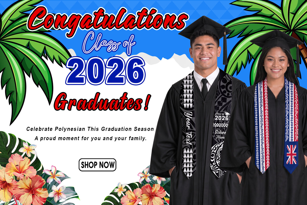 Polynesia Graduation Polynesian Print | Custom Polynesian-Inspired Apparel & Home Décor ...