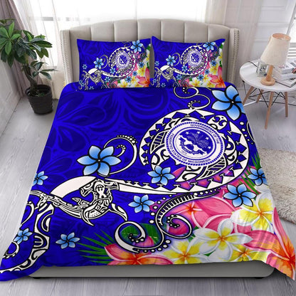 FSM Bedding Set - Turtle Plumeria (Blue)