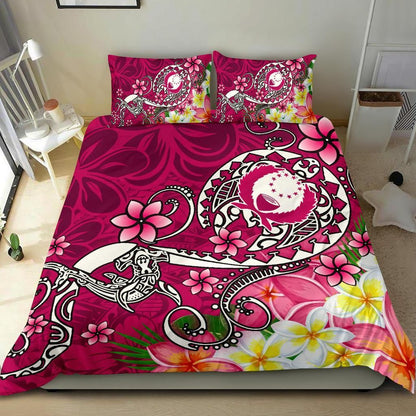 Pohnpei Bedding Set - Turtle Plumeria (Pink)