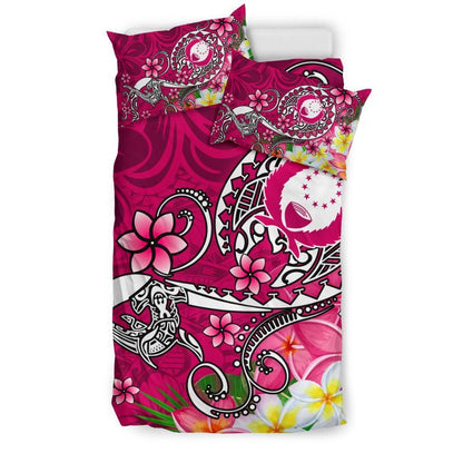 Pohnpei Bedding Set - Turtle Plumeria (Pink)