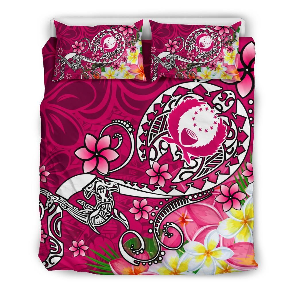 Pohnpei Bedding Set - Turtle Plumeria (Pink)