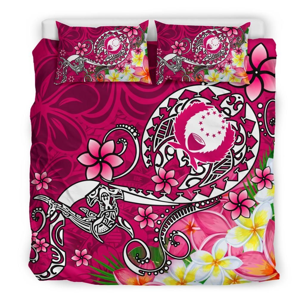Pohnpei Bedding Set - Turtle Plumeria (Pink)