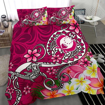 Pohnpei Bedding Set - Turtle Plumeria (Pink)
