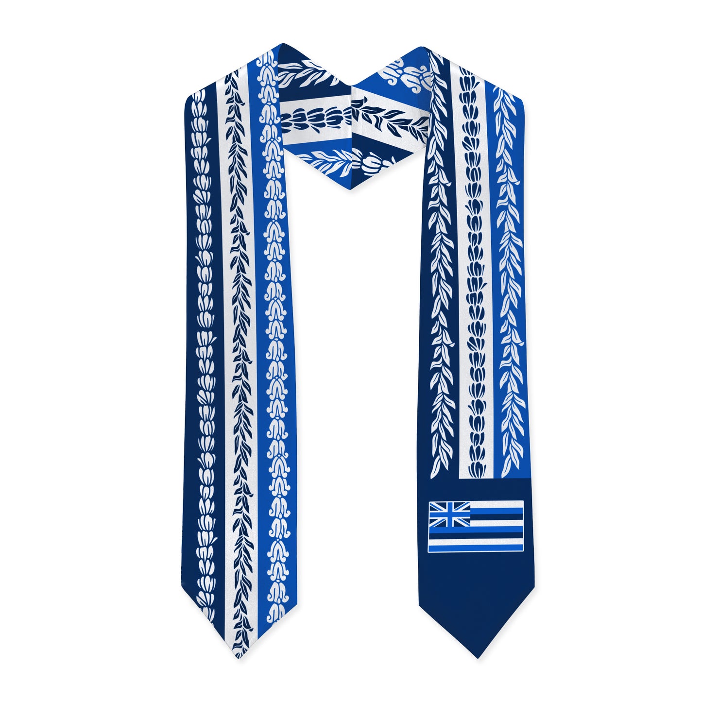 Hawaii Graduation Stole Aloha Flag With Flower Lie Beautiful Ver.1