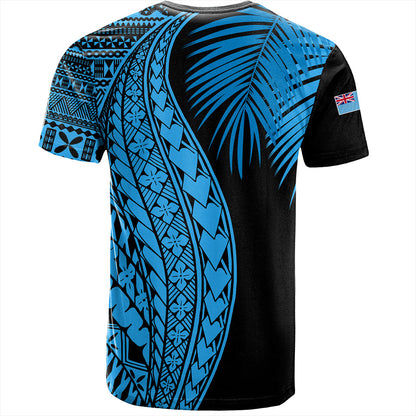 Fiji T-Shirt Traditional Tattoo Style Leaf