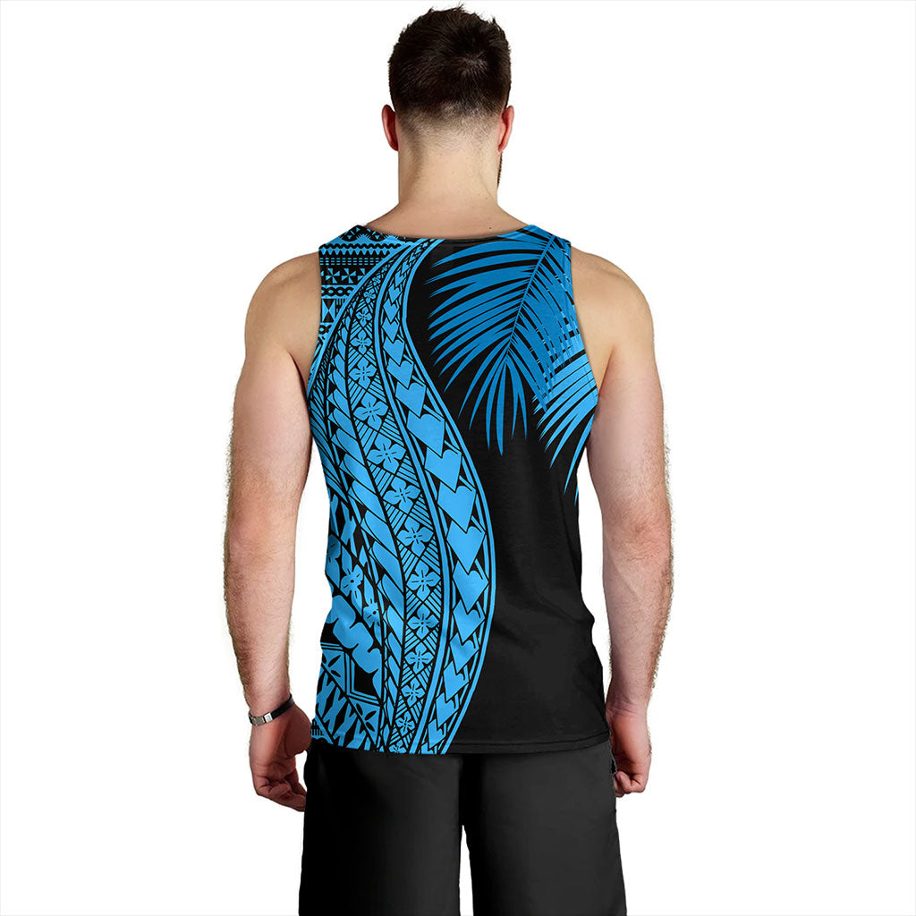 Fiji Tank Top Traditional Tattoo Style Leaf