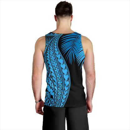 Fiji Tank Top Traditional Tattoo Style Leaf