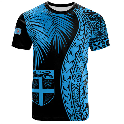 Fiji T-Shirt Traditional Tattoo Style Leaf