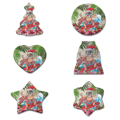 Hawaii Ceramic Ornament  Santa Claus Christmas Tropical