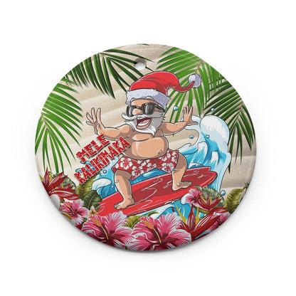 Hawaii Ceramic Ornament  Santa Claus Christmas Tropical