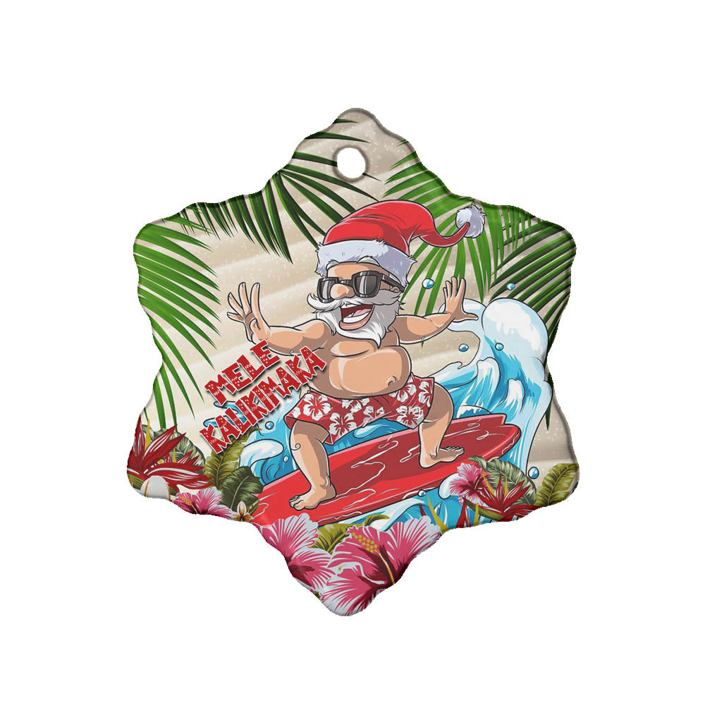 Hawaii Ceramic Ornament  Santa Claus Christmas Tropical