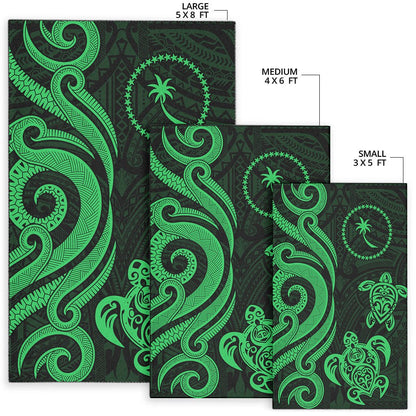 Chuuk Area Rug - Green Tentacle Turtle