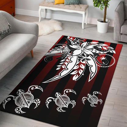 Chuuk Area Rug - Vertical Stripes Style