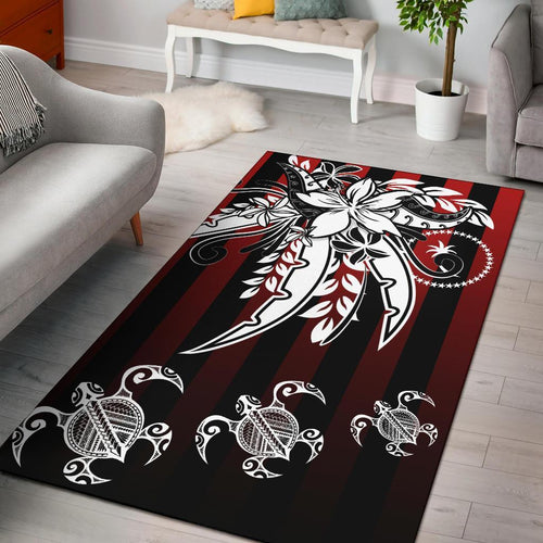 Chuuk Area Rug - Vertical Stripes Style