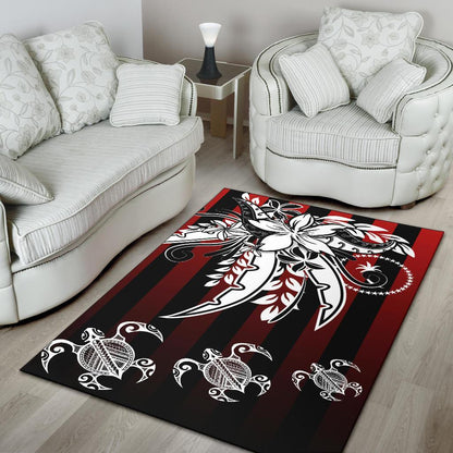 Chuuk Area Rug - Vertical Stripes Style