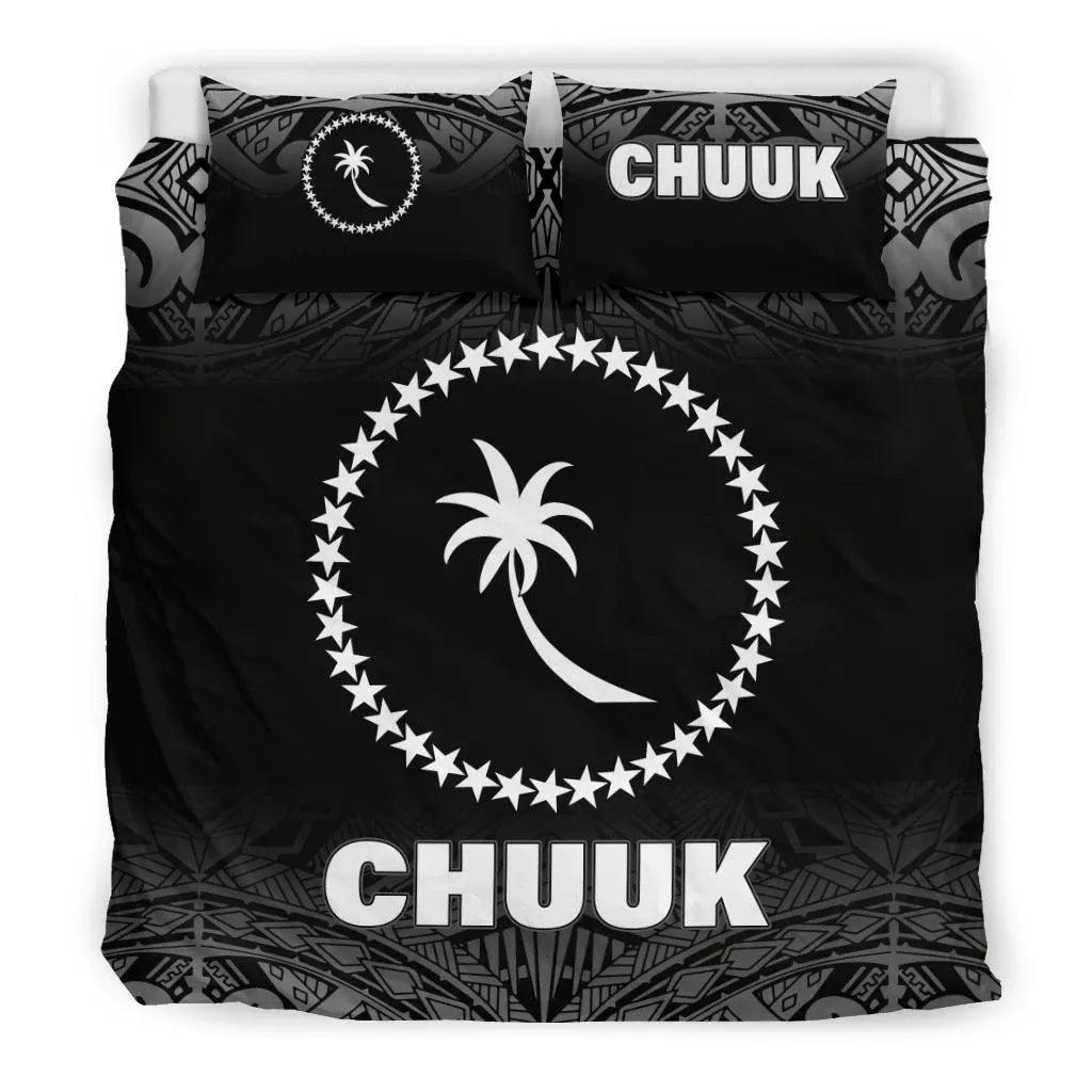 Chuuk Duvet Cover Set - Black Fog Style