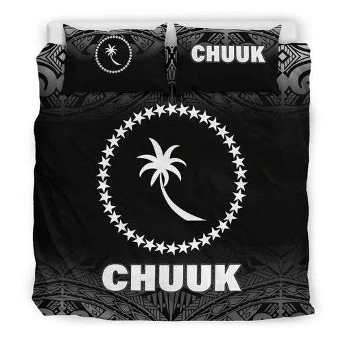 Chuuk Duvet Cover Set - Black Fog Style