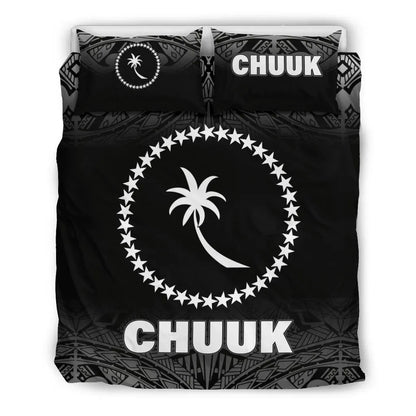 Chuuk Duvet Cover Set - Black Fog Style
