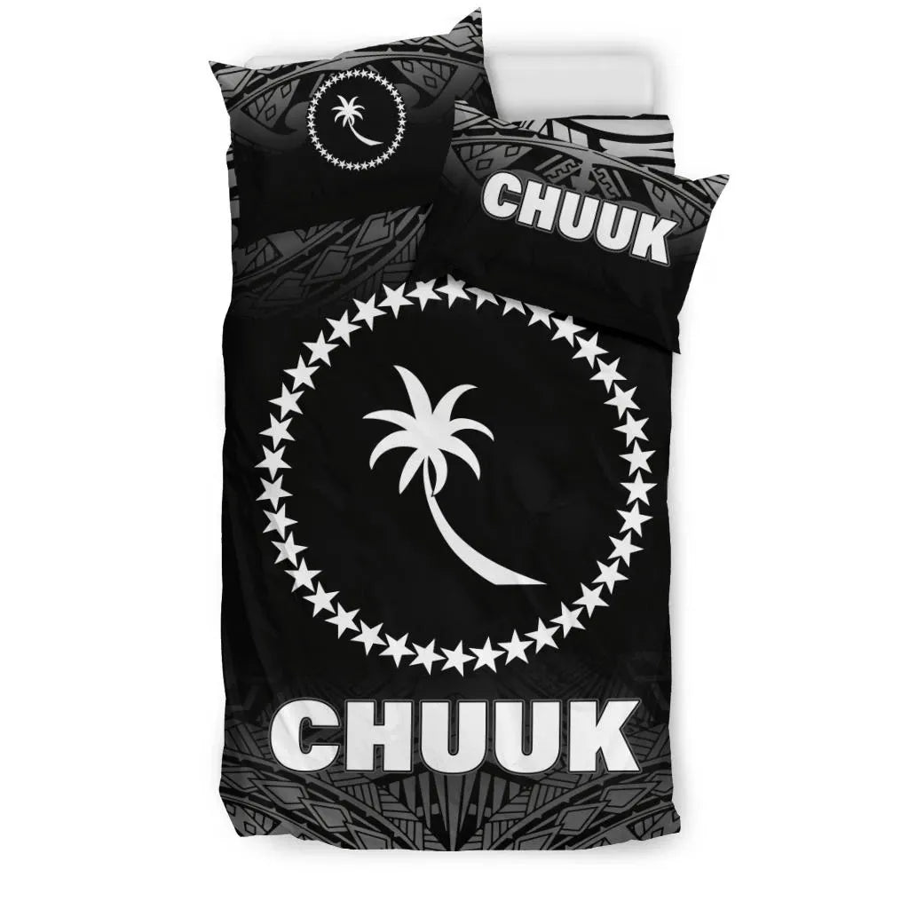 Chuuk Duvet Cover Set - Black Fog Style