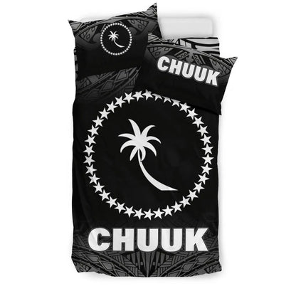 Chuuk Duvet Cover Set - Black Fog Style