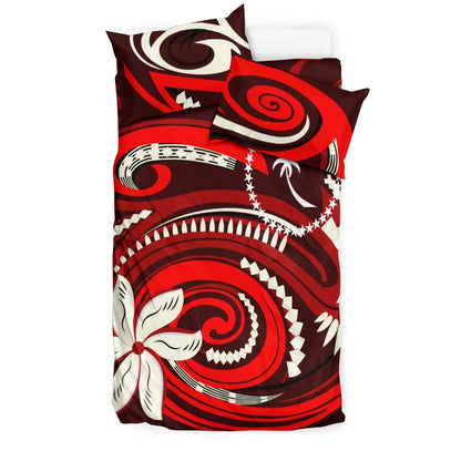 Chuuk Bedding Set - Vortex Style Red Color