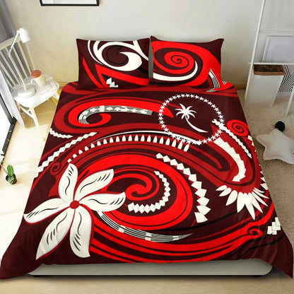 Chuuk Bedding Set - Vortex Style Red Color