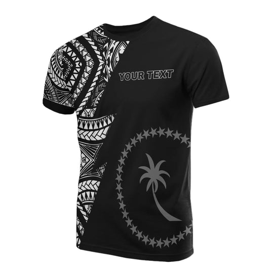 Chuuk Custom Personalised All Over T-Shirt - Chuuk Flag Micronesian Pattern