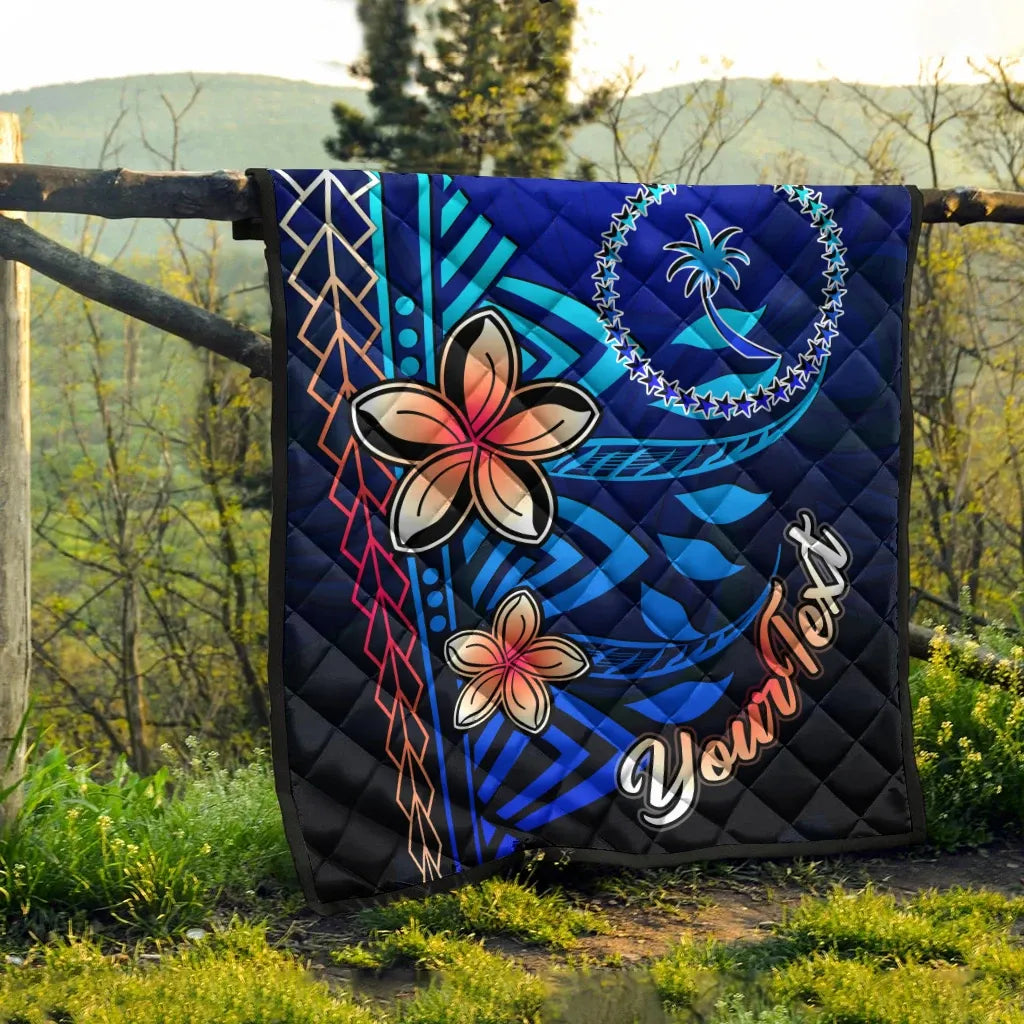 Chuuk Custom Personalised Premium Quilt - Vintage Tribal Mountain