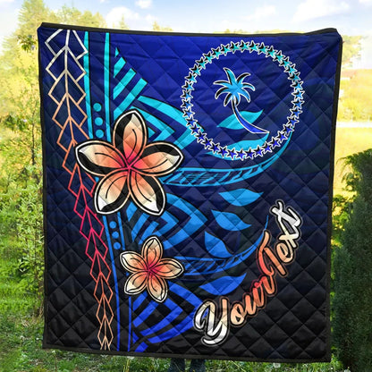 Chuuk Custom Personalised Premium Quilt - Vintage Tribal Mountain