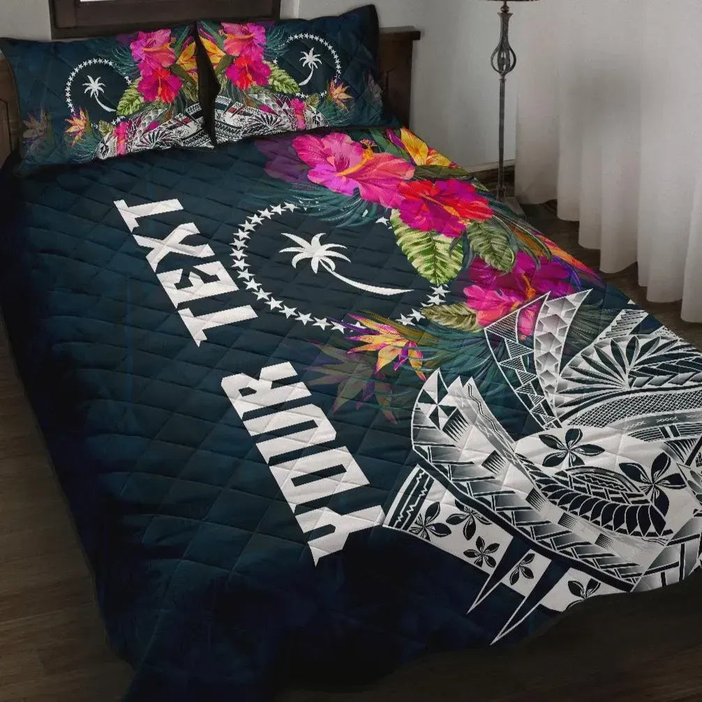Chuuk Custom Personalised Quilt Bed Set - Summer Vibes