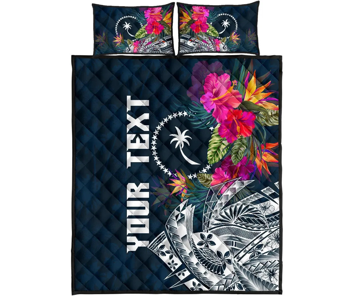 Chuuk Custom Personalised Quilt Bed Set - Summer Vibes