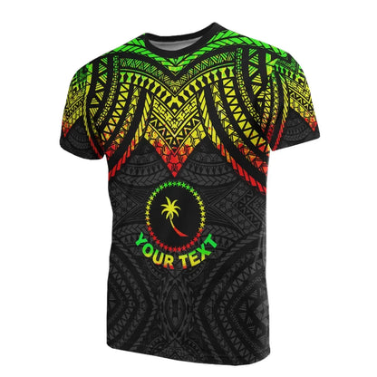 Chuuk Custom Personalised T-Shirt - Micronesian Pattern Reggae Armor Style