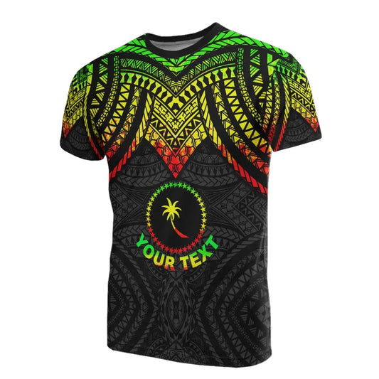 Chuuk Custom Personalised T-Shirt - Micronesian Pattern Reggae Armor Style