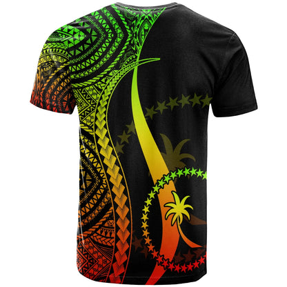 Chuuk Custom Personalised T-Shirt Reggae - Micronesian Tentacle Tribal Pattern