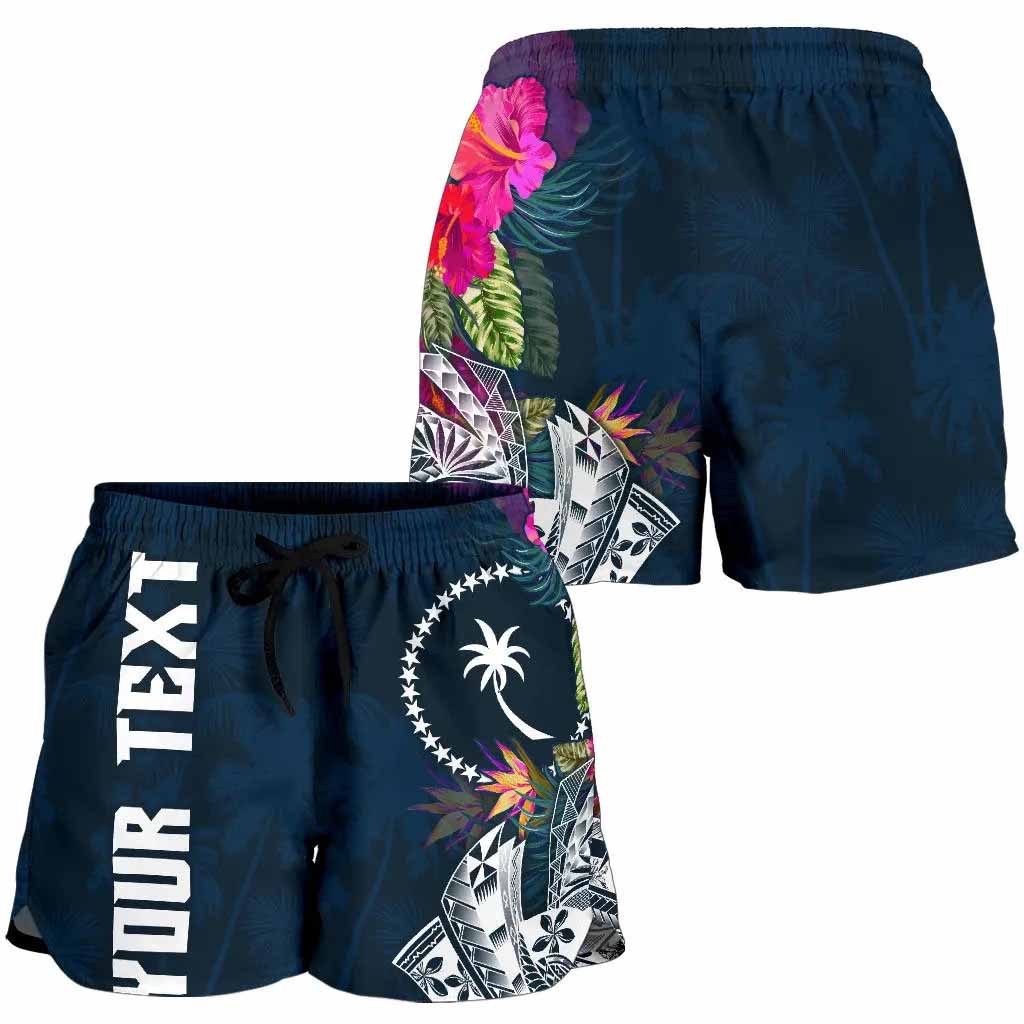 Chuuk Custom Personalised Women Shorts - Summer Vibes