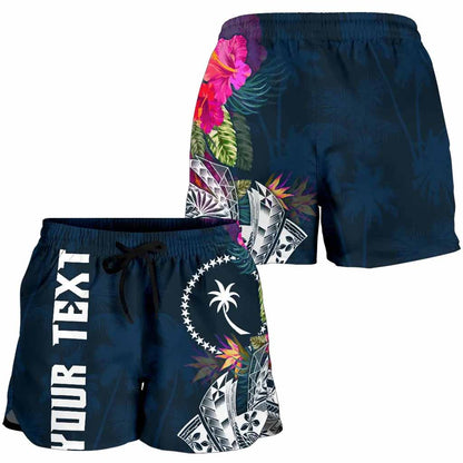 Chuuk Custom Personalised Women Shorts - Summer Vibes